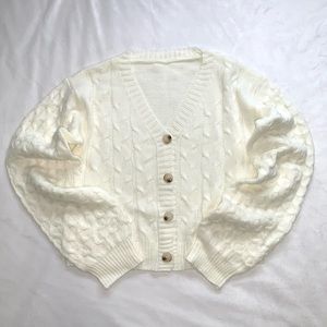 SHEIN Cable Knit Cardigan